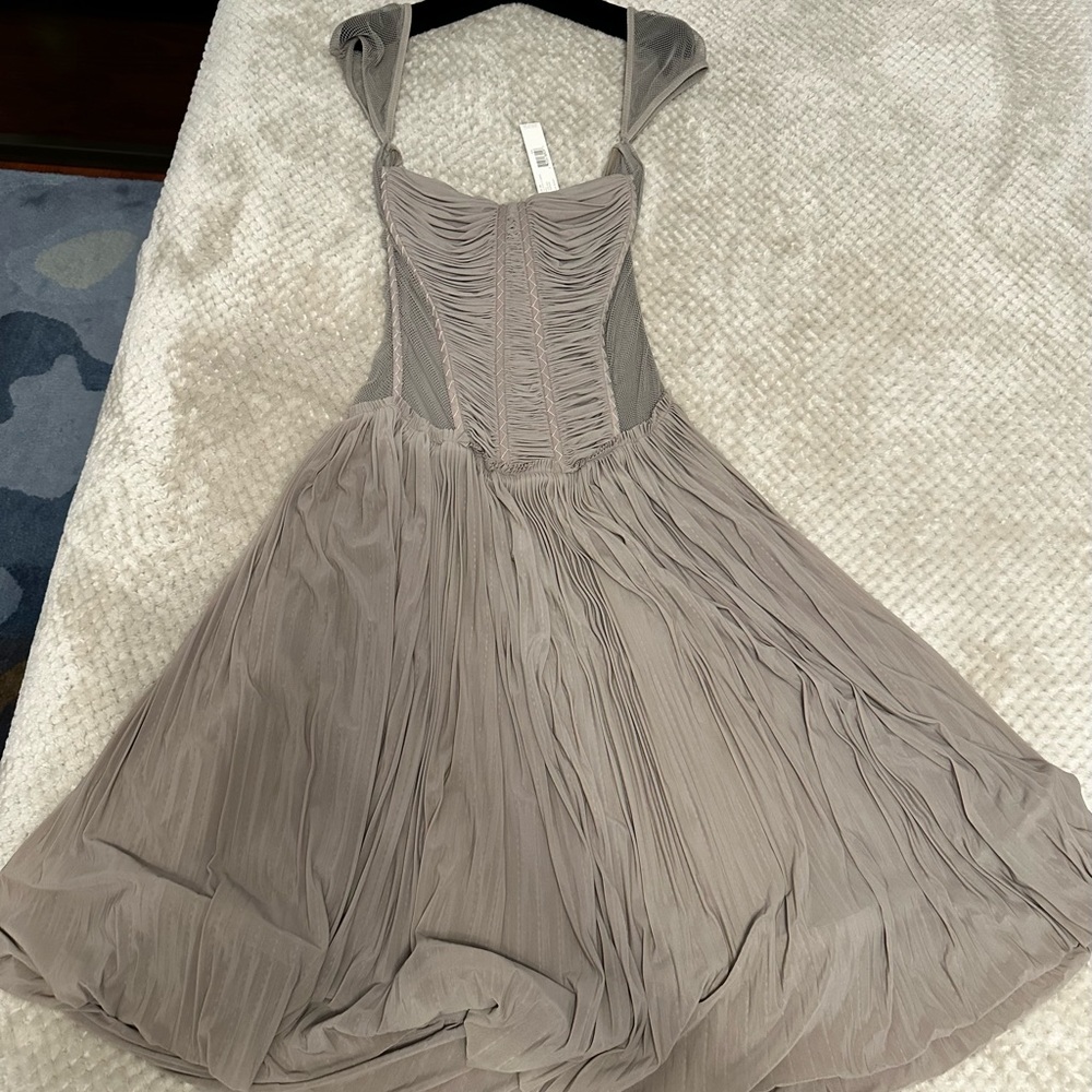 Donna Karan Jersey Mesh Dress NWT